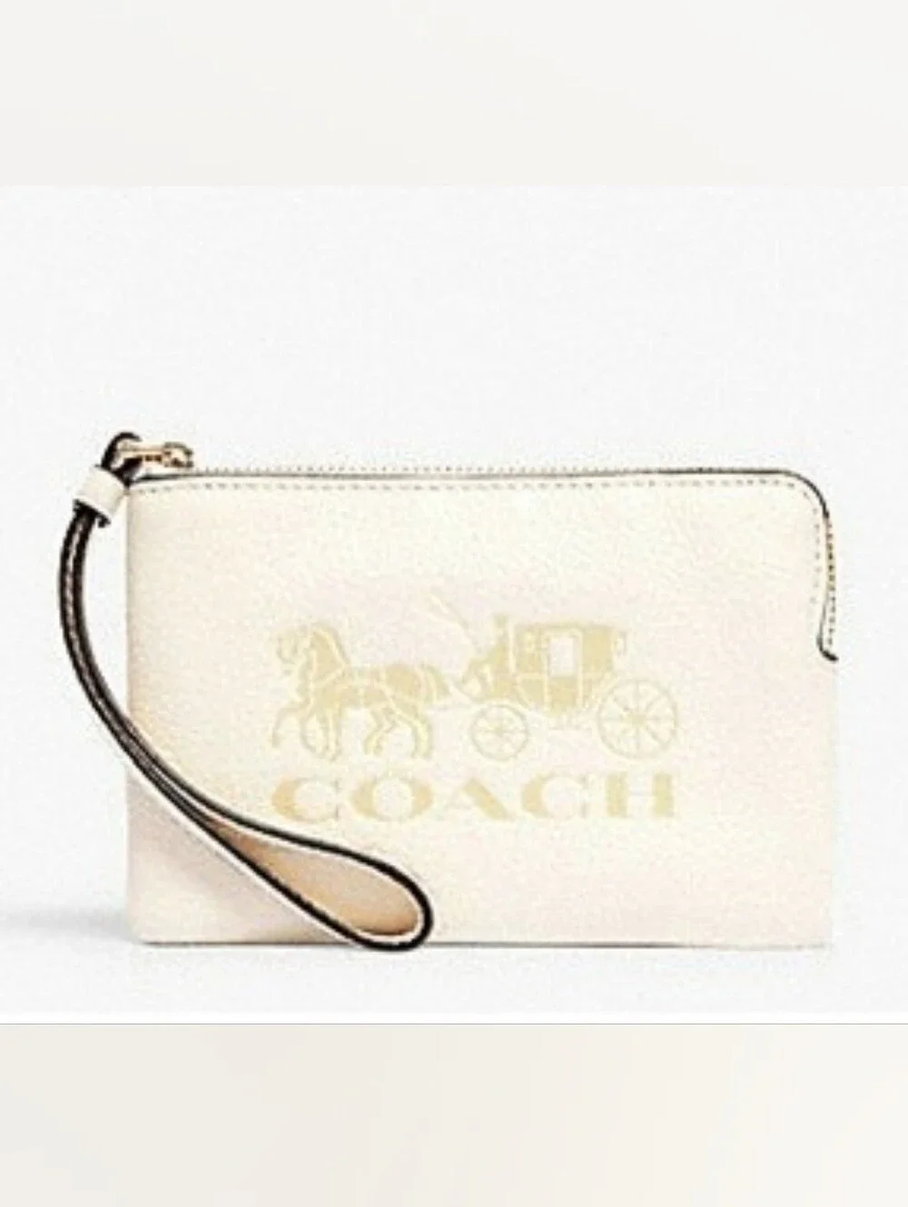Coach Jes Corner Zip Wristlet